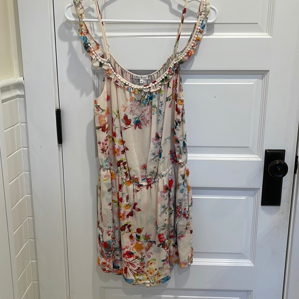 Floral Off the Shoulder Romper